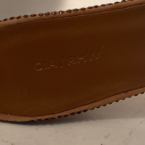 GIABORGHINI Gia/RHW Rosie14S Camel Brown Square Toe Heel Sandals EU 37.5/7.5 - Picture 4 of 8